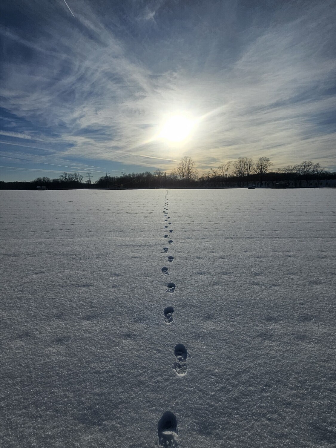 Snow footsteps
