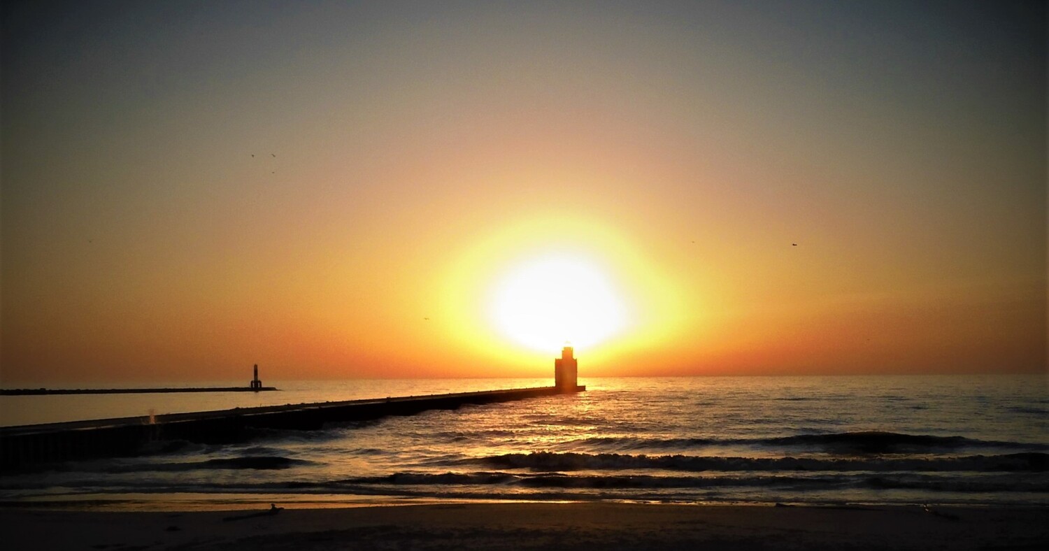 Morning over Lake Michigan