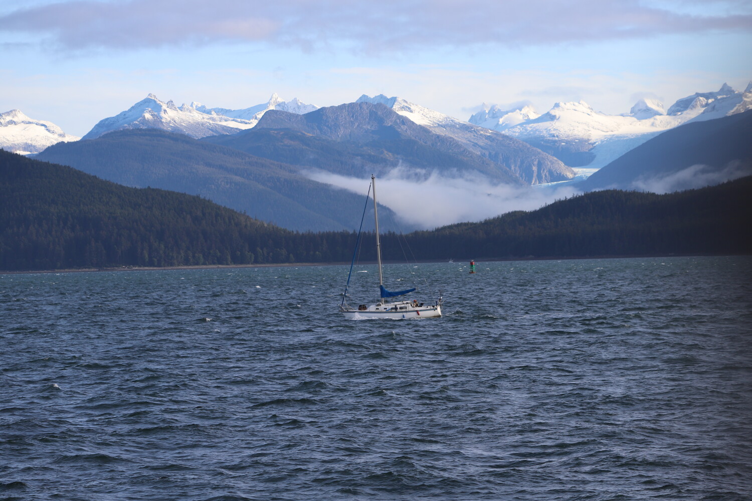 Sail boat in Alaska