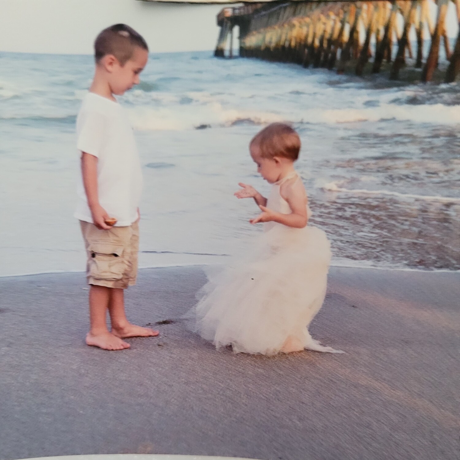 Brother and Sister enjoying the little things in l