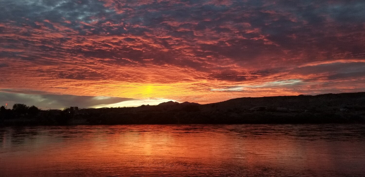Sunset over the Colorado River