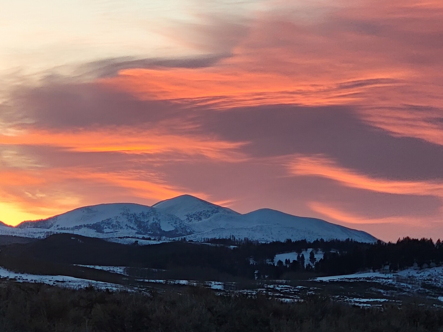 Sunrise in Yellowstone