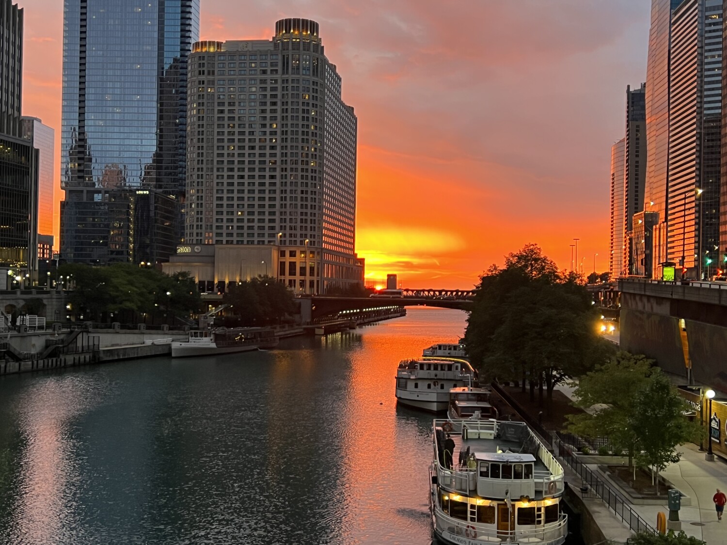 Chicago River Sunrise
