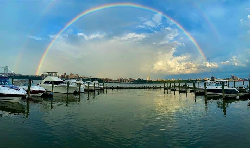 A rainbow bubble in Edgewater NJ
