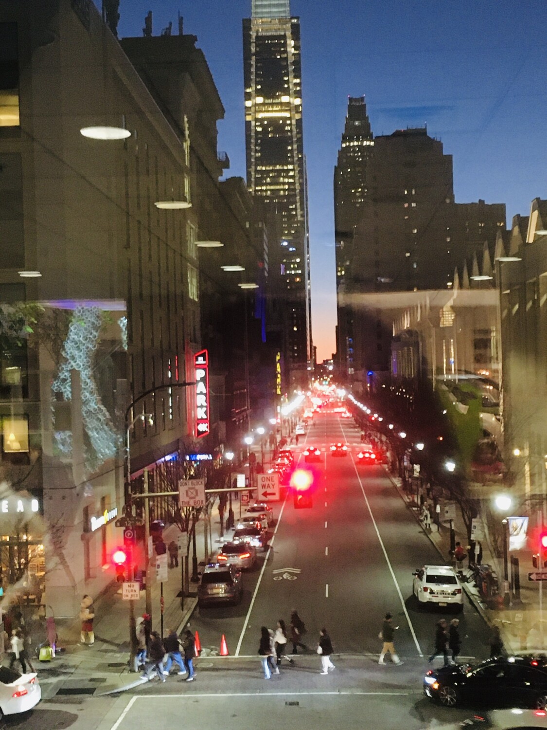 Busy downtown Philadelphia