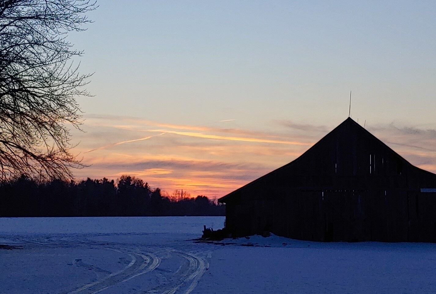 Winter Barn