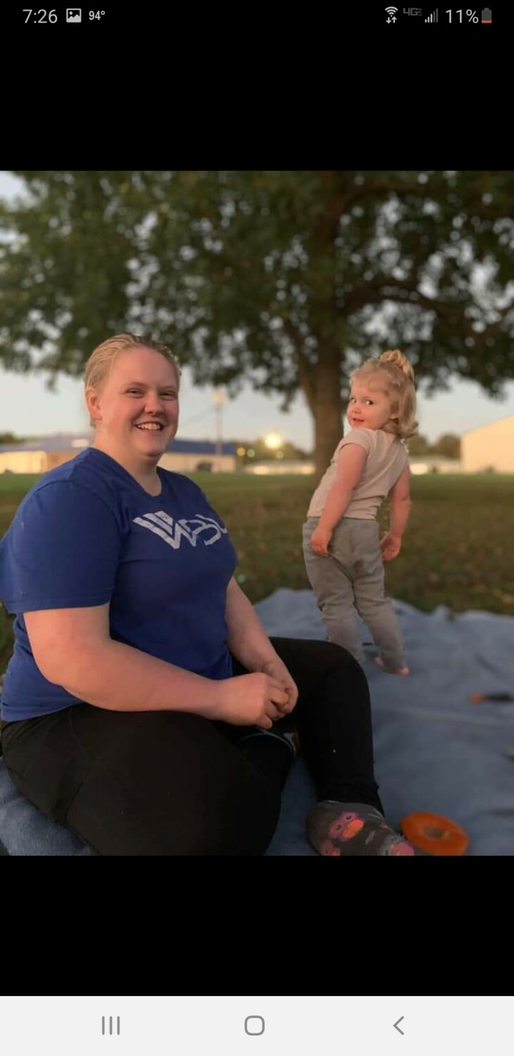Evening with daughter and granddaughter