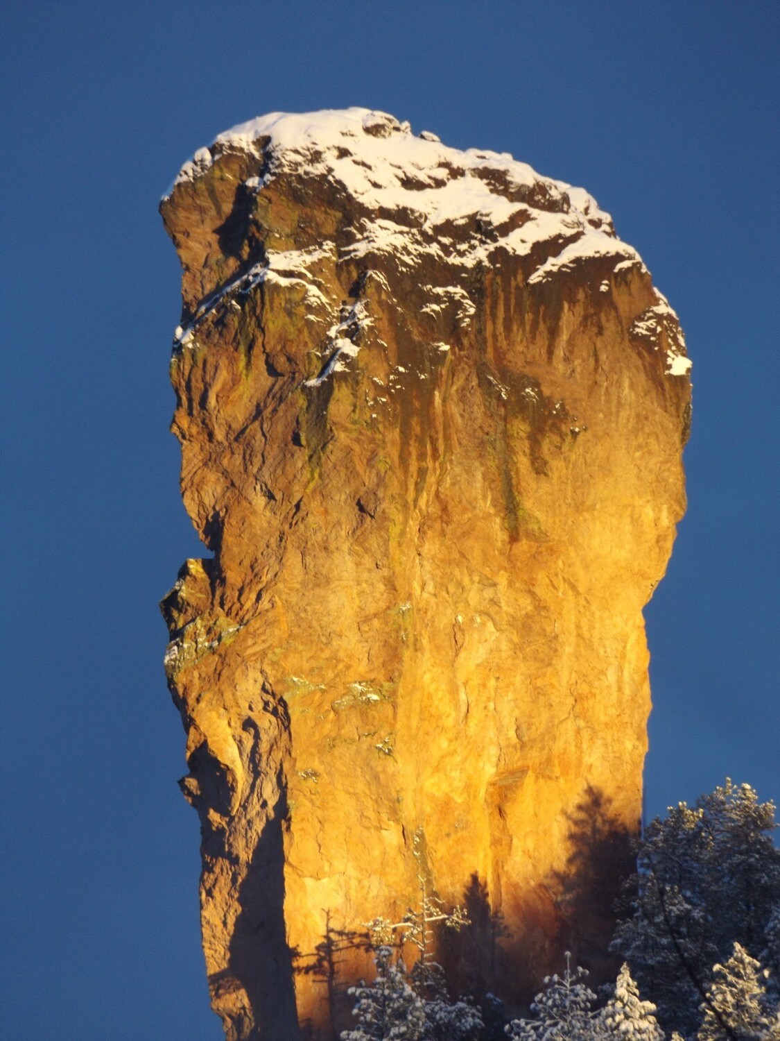 Winter Afternoon at Stein's Pillar