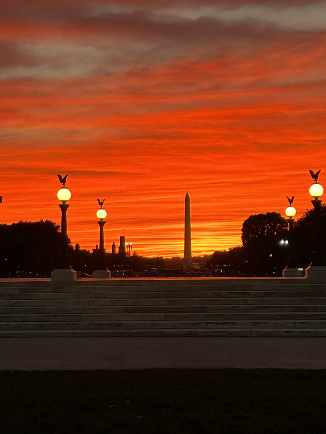 Sunset of Washington Monument