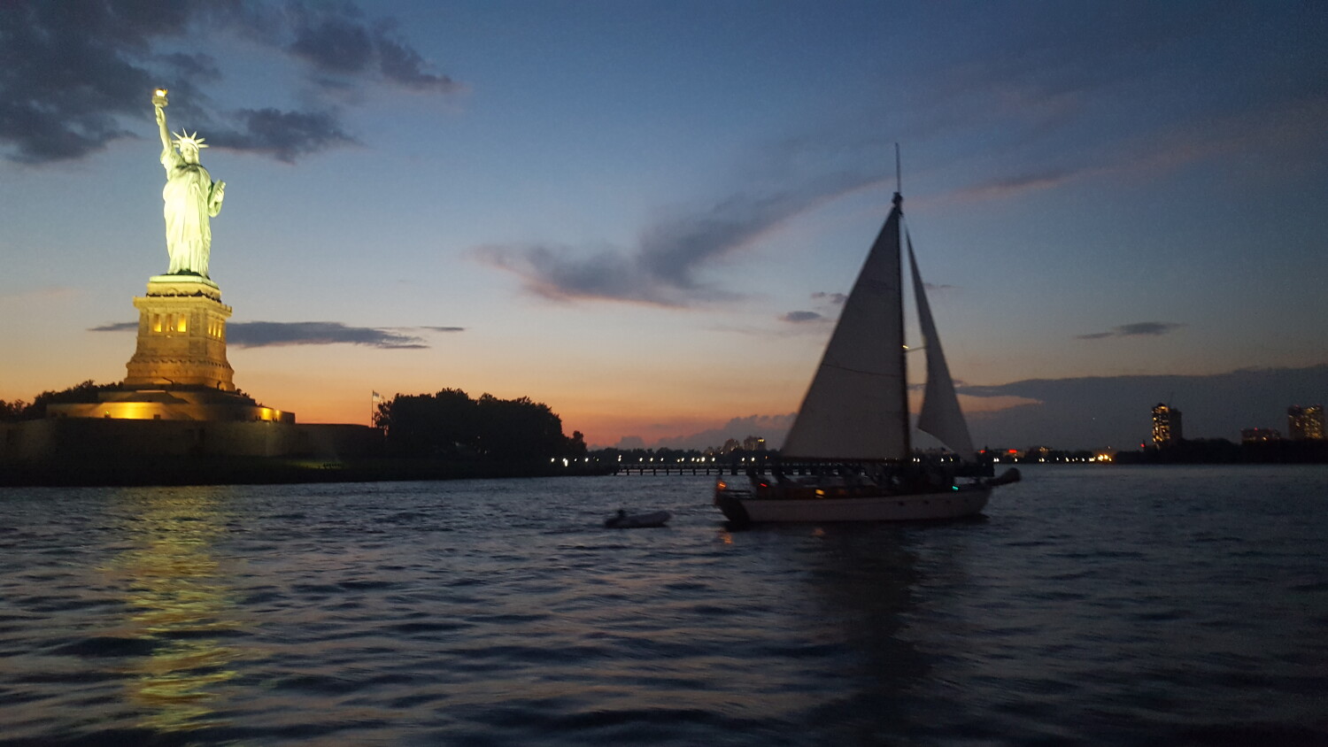 Sunset on Lady Liberty