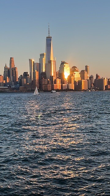 New York on evening