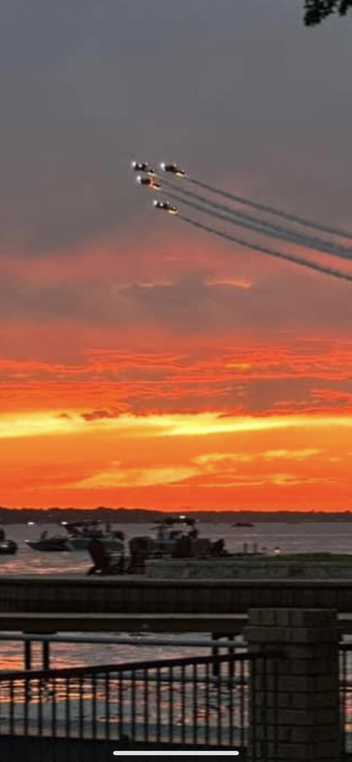 Over Cedar Creek Lake