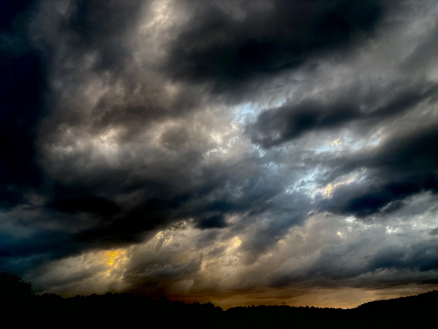 Evening sky at the lake.