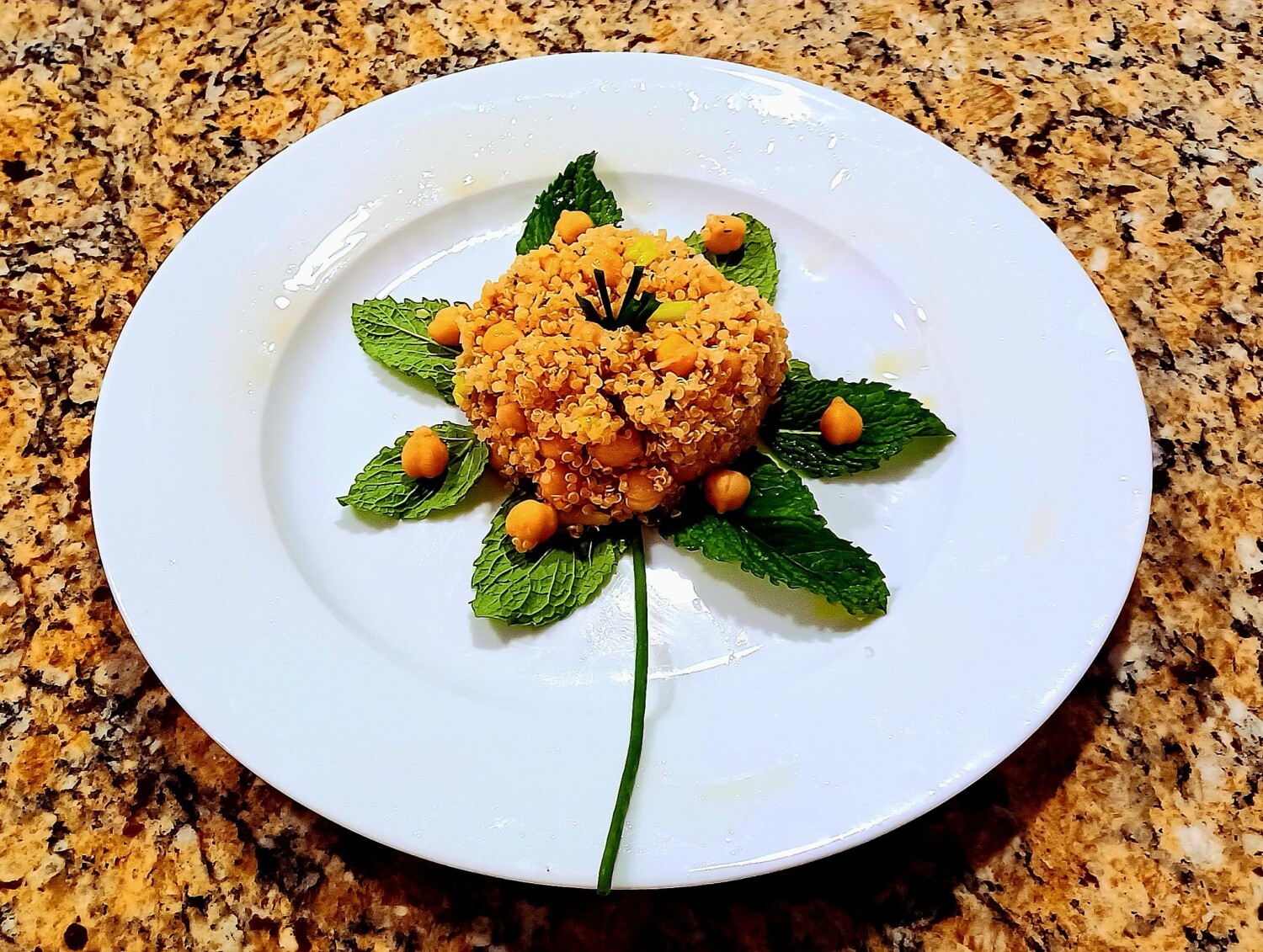 Blooming Chickpea Quinoa Flower