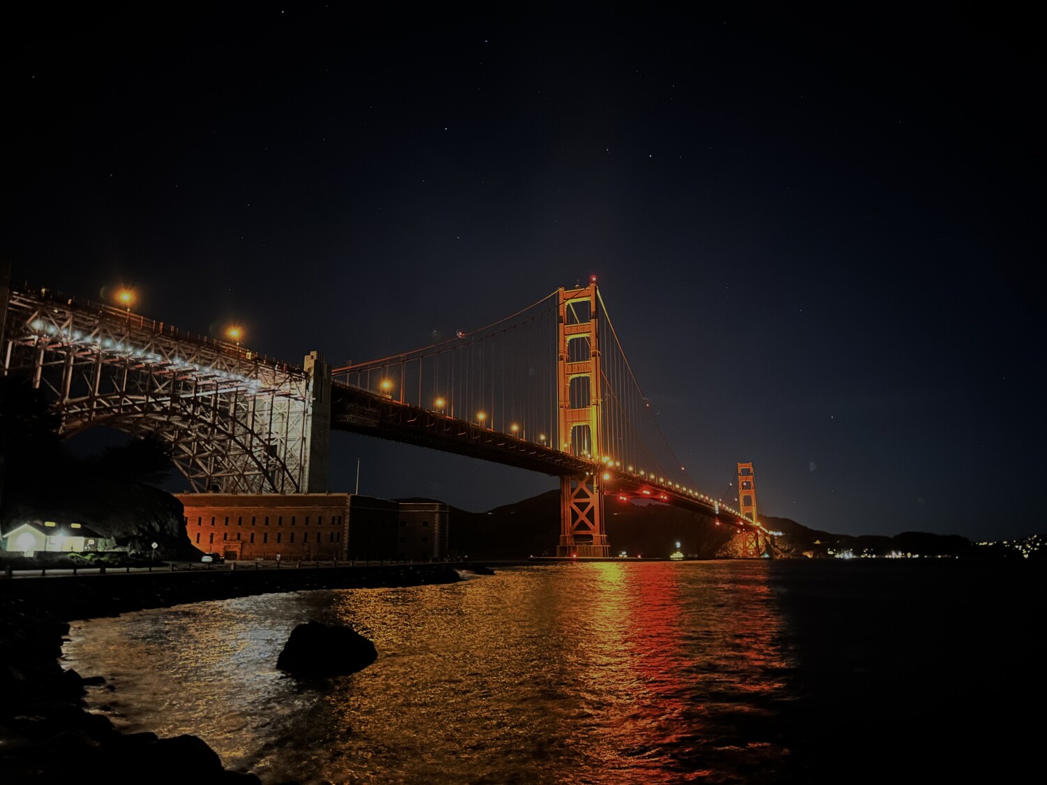 Golden hour at Golden Gate Bridge