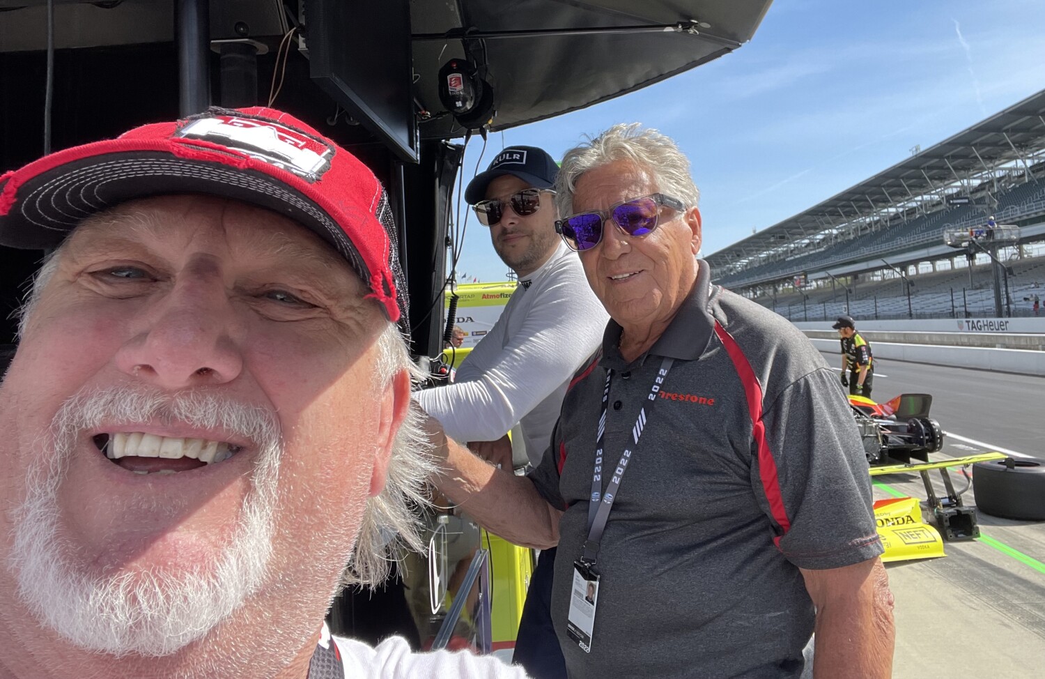 At the track with Mario