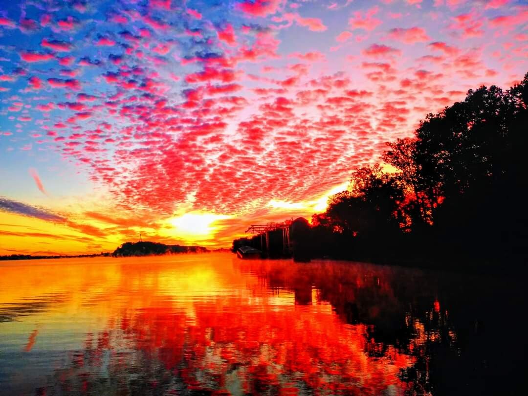 Sunset over the Ohio