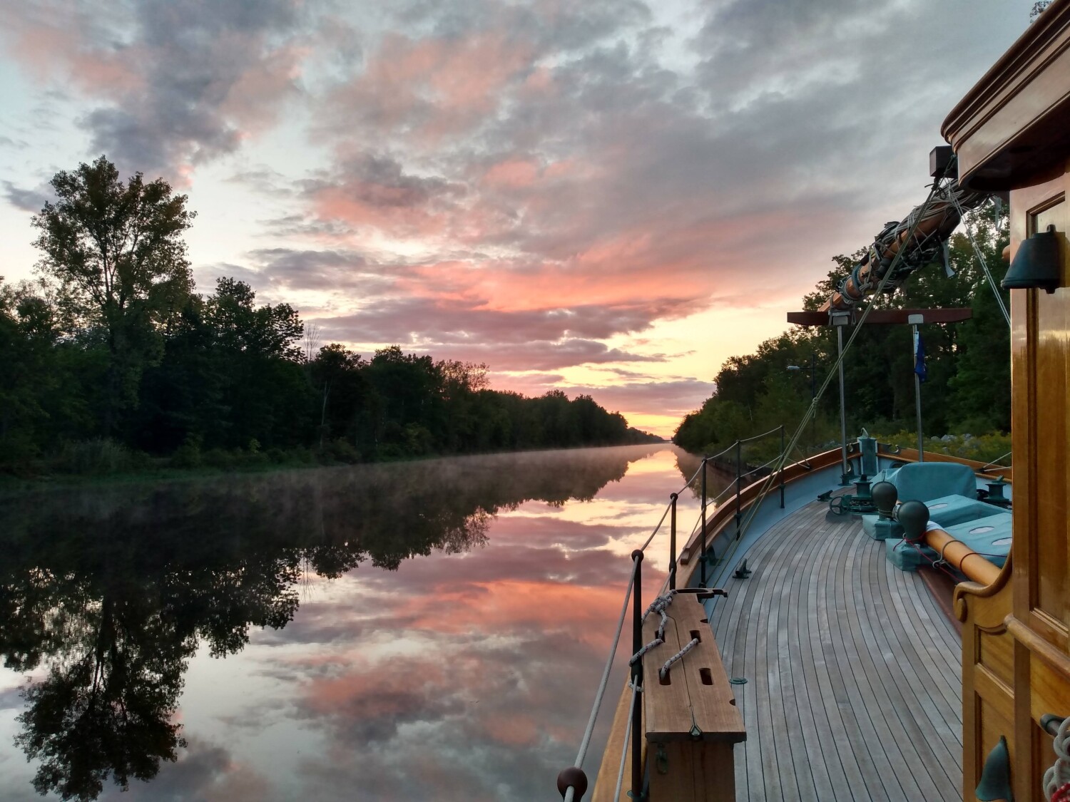 Sunrise on the Erie canal
