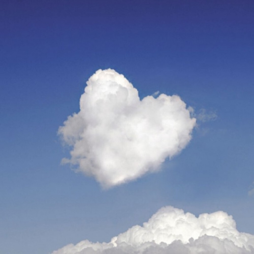 Heart shaped cloud