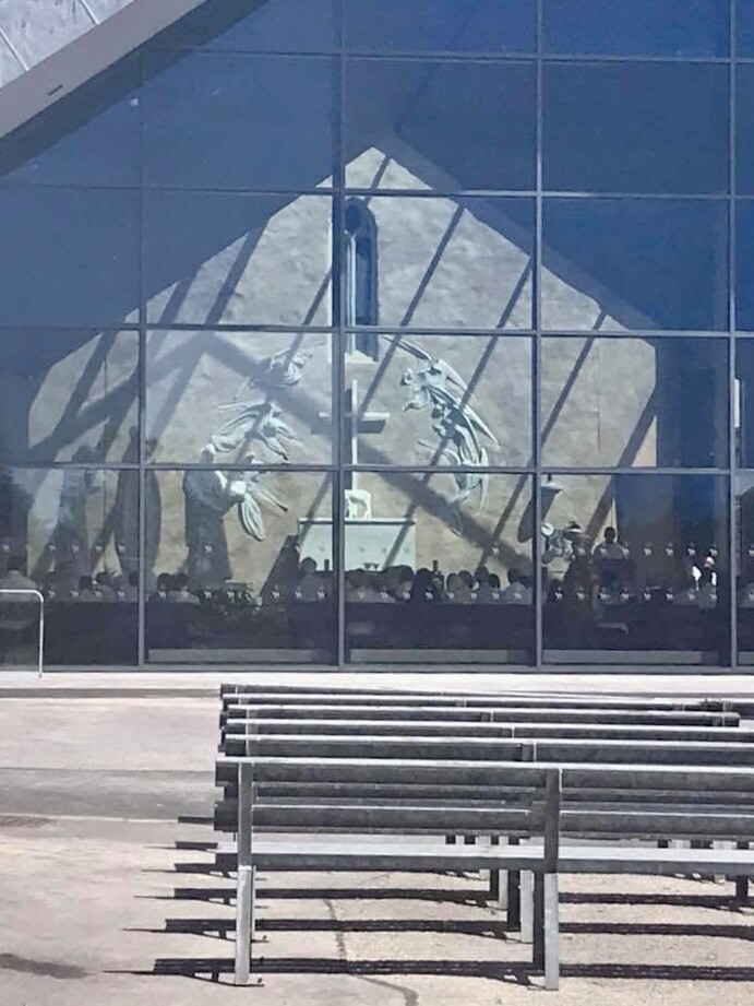 Mass at the Knock Shrine in Ireland