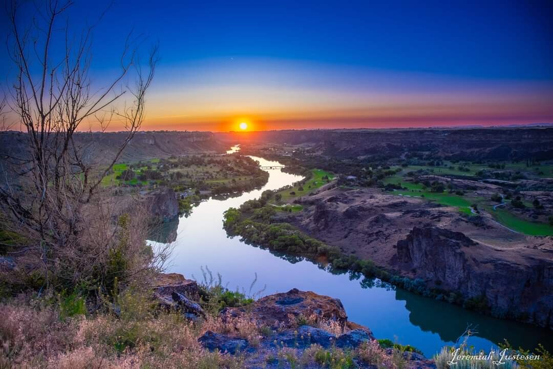Sunset on The Snake River