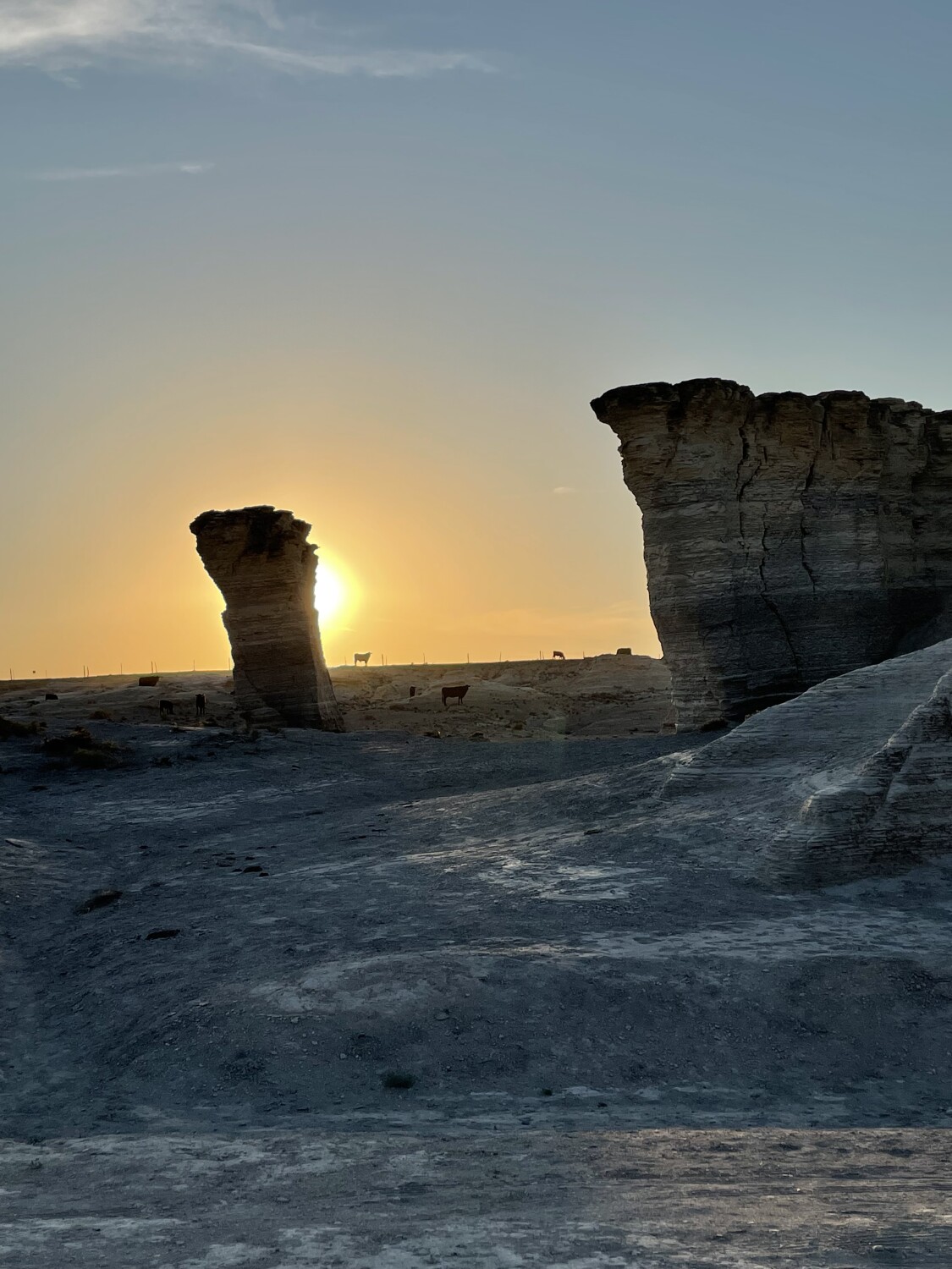 Chalk Pyramids Sunrise