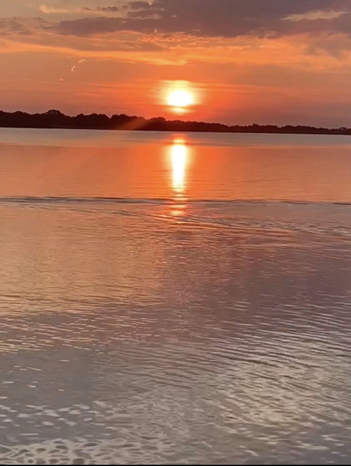 Lake Bryan evening sunset
