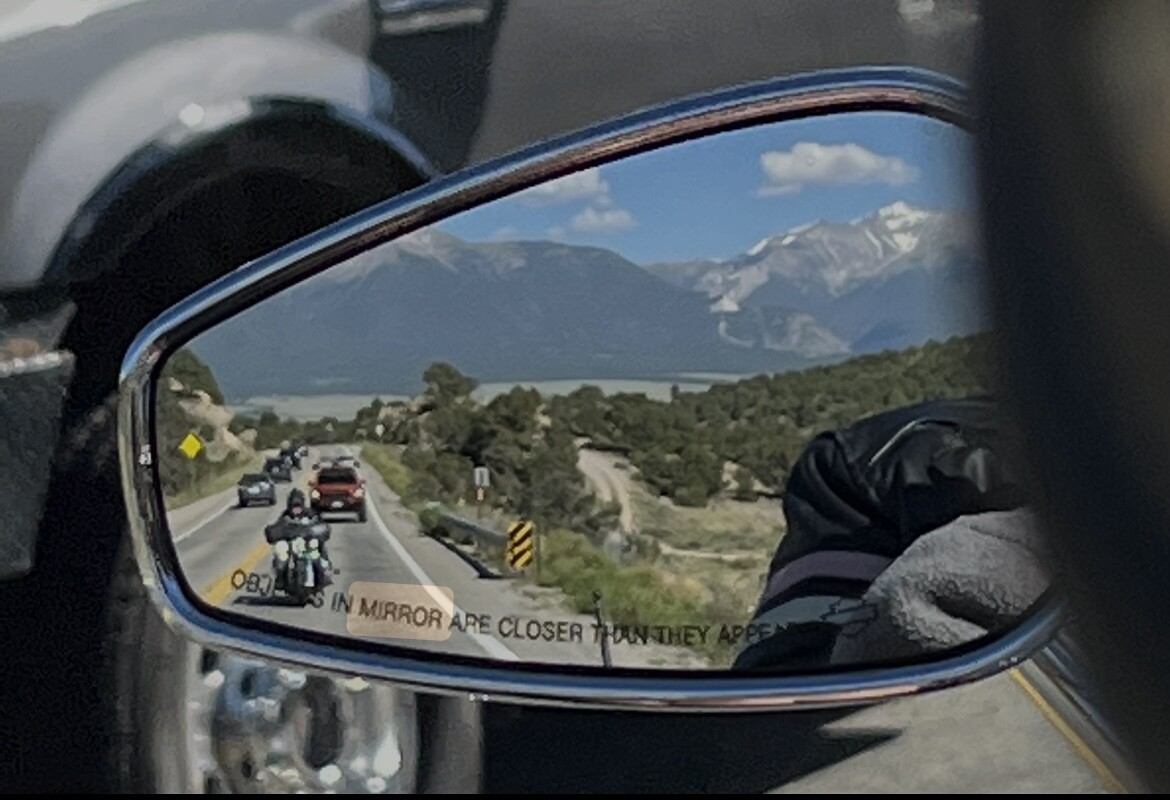 Colorado in rear view mirror