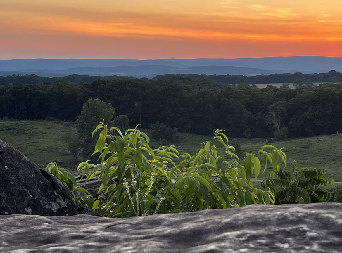 Sunset on Little Round Top