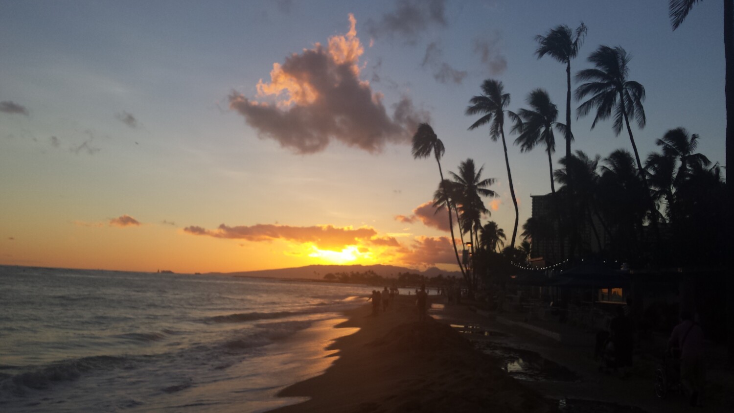 Angel over the ocean