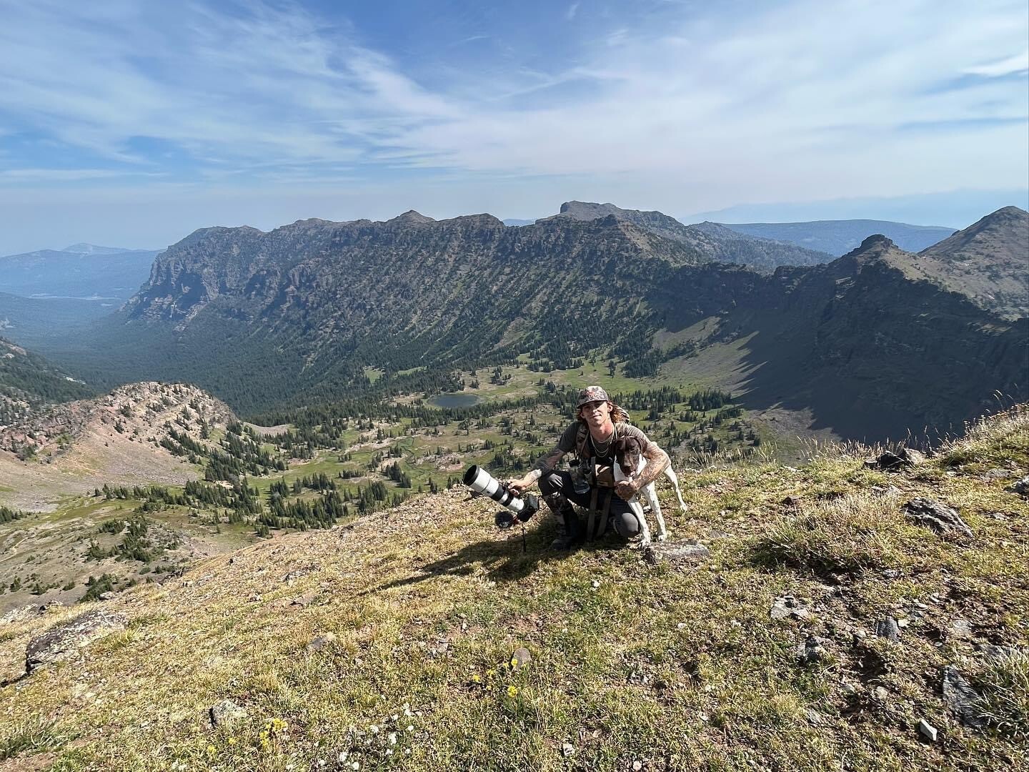 Mountains,Man & his loyal dog