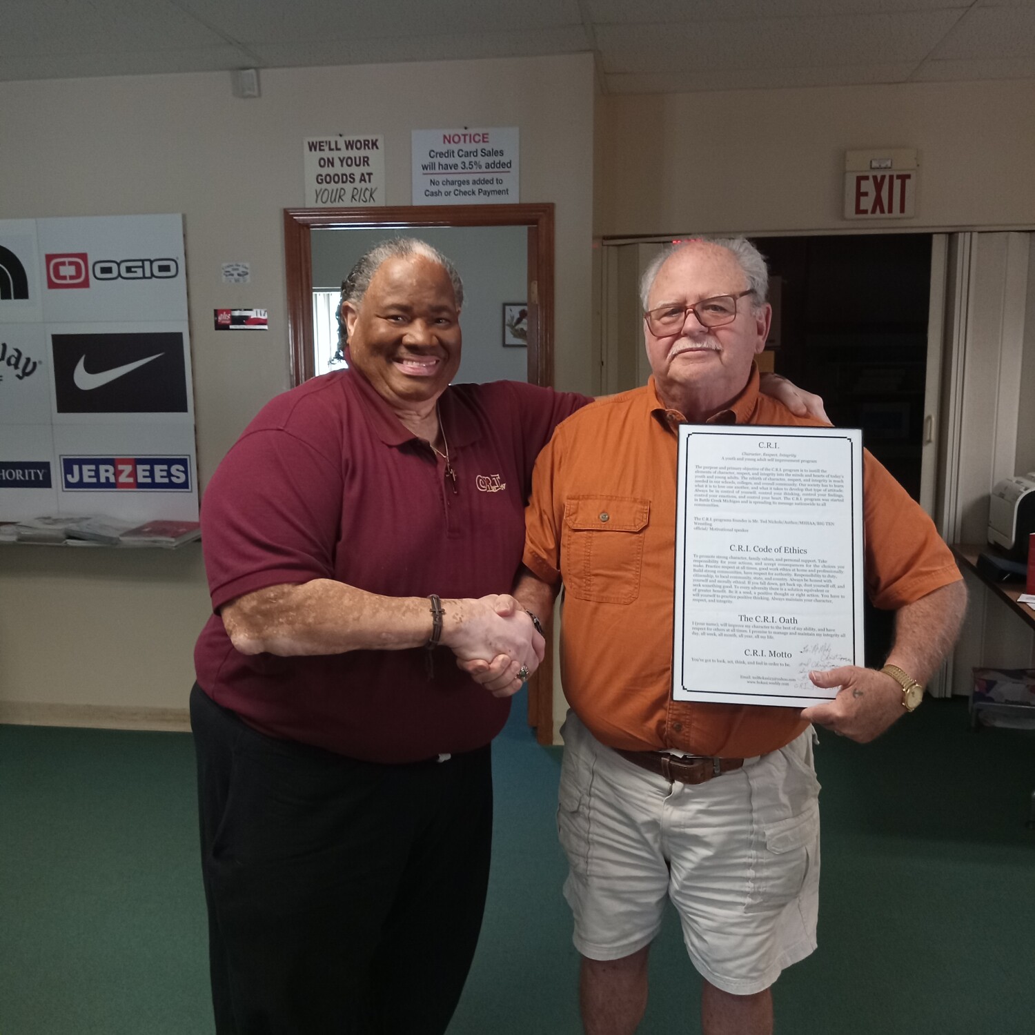 CRI Award Presentation