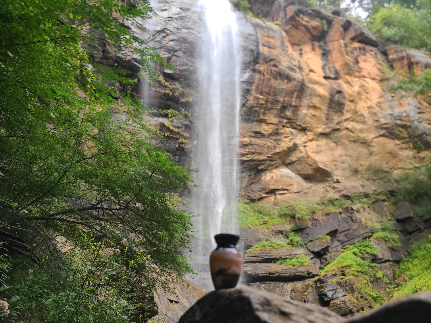 Gia's Heart - still enjoys waterfall