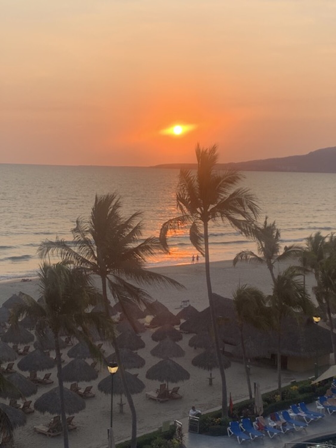 The end of the days sunset