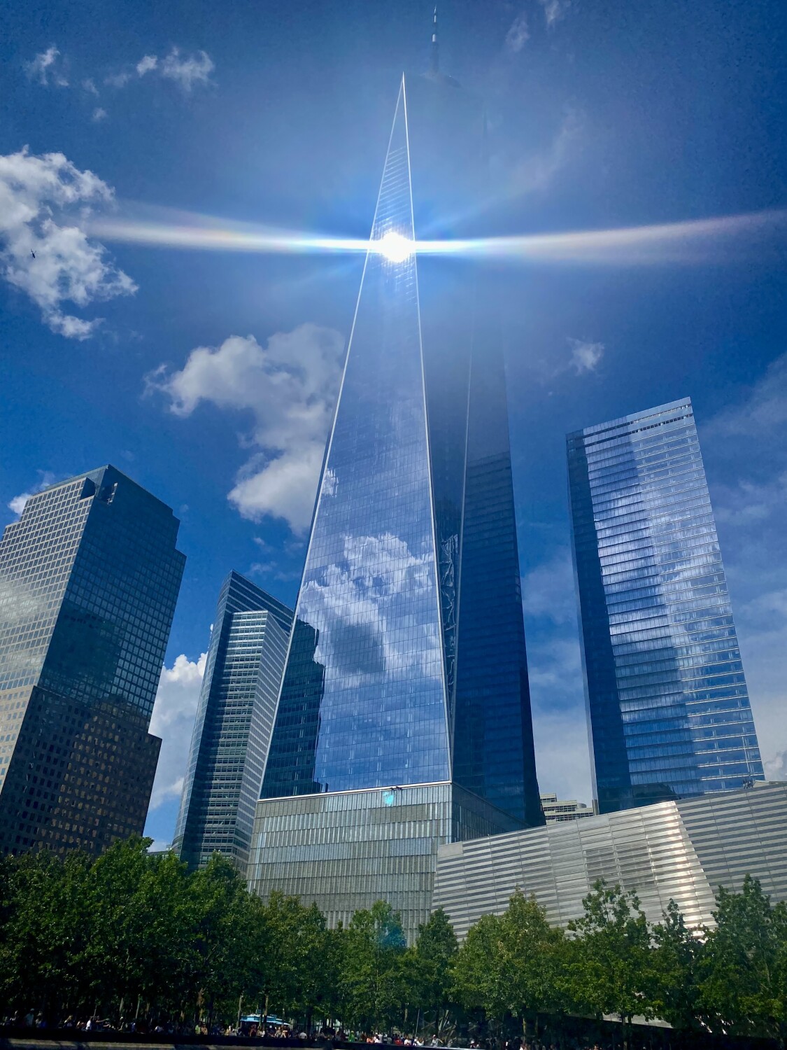Angel Over Trade Center Memorial