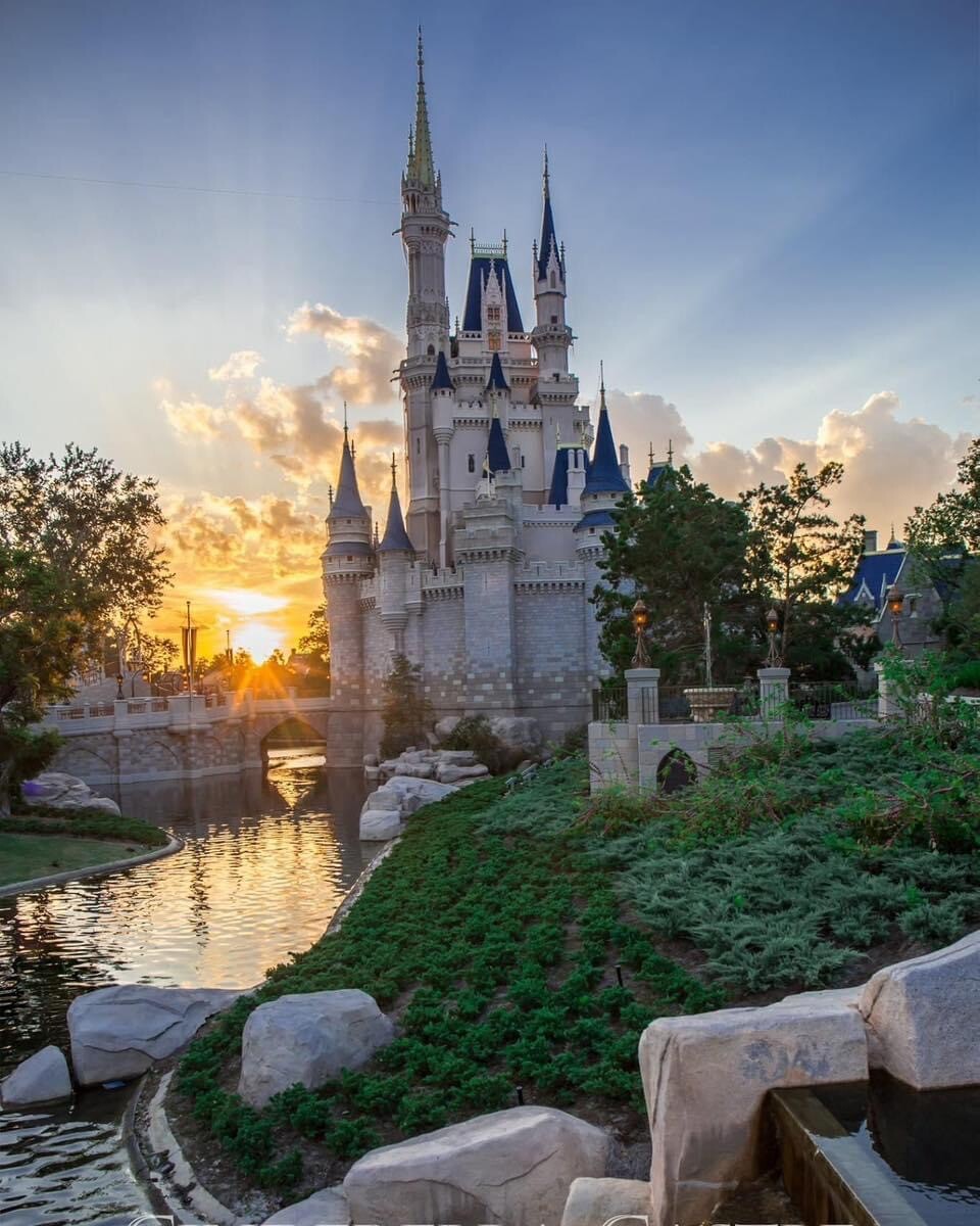 Magic kingdom sunset