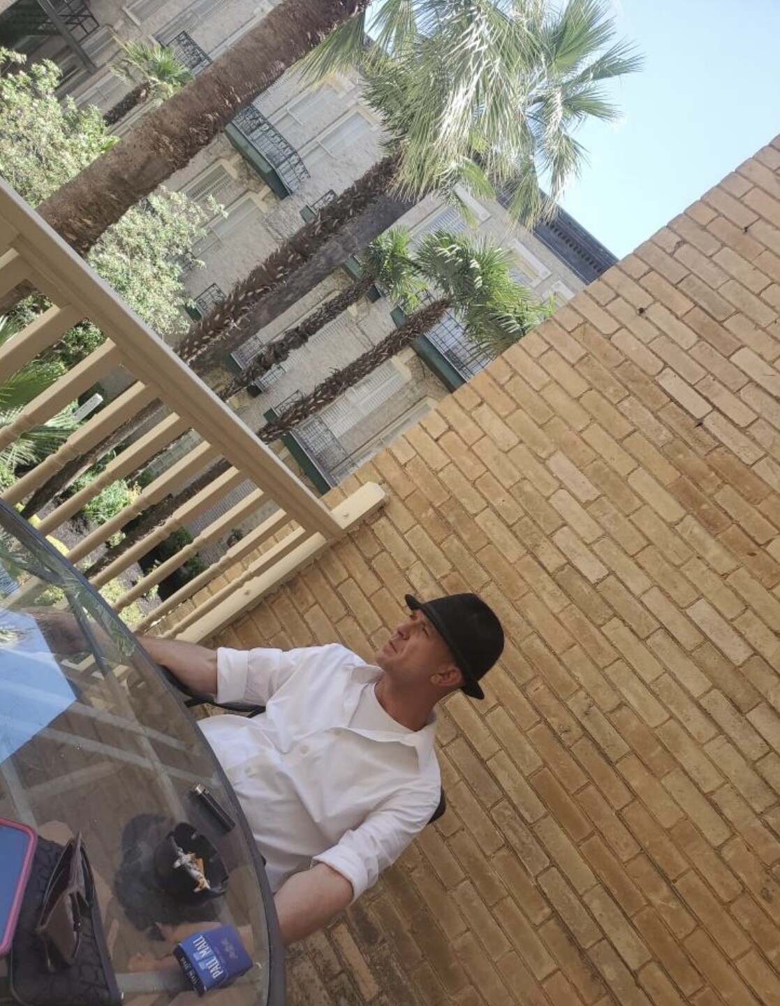 Hughes daydreams at the Menger Hotel