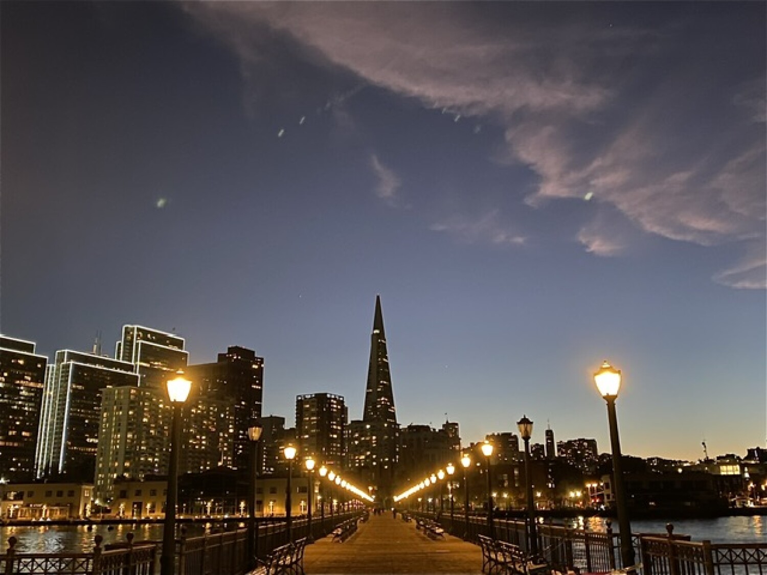 "Bayfront Serenity: Transamerica Pyramid and San F