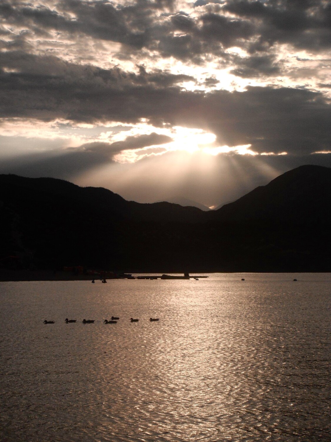 Summer Sunset over the Lake