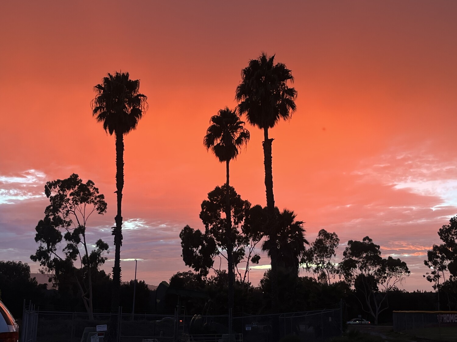 Sunset after football practice
