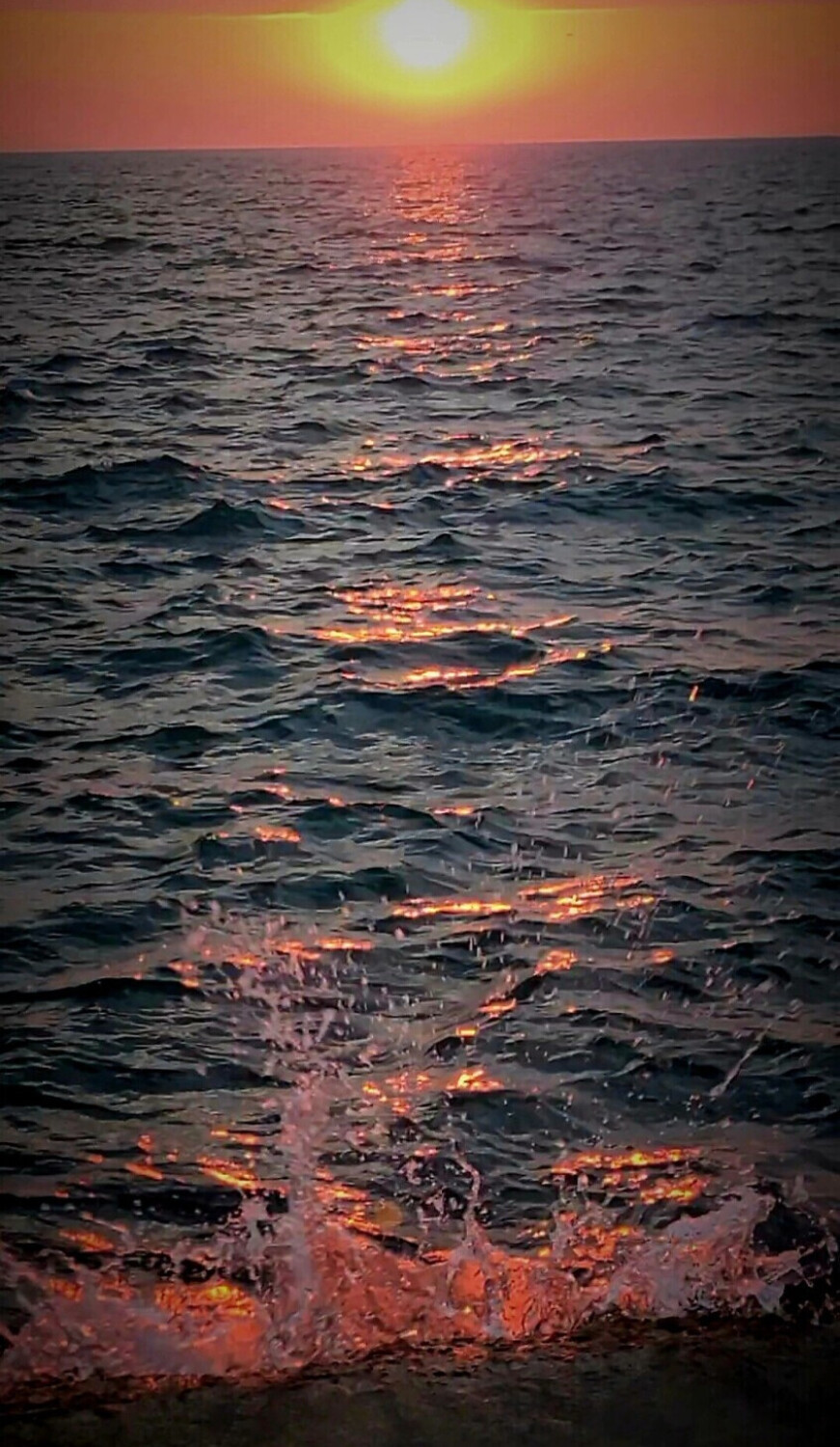 Sunrise over Lake Michigan