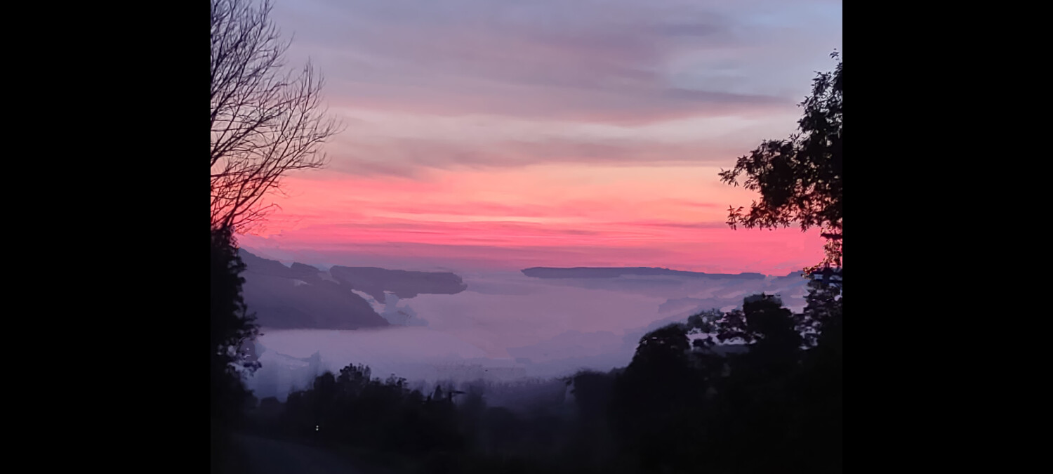 Sunrise in the valley