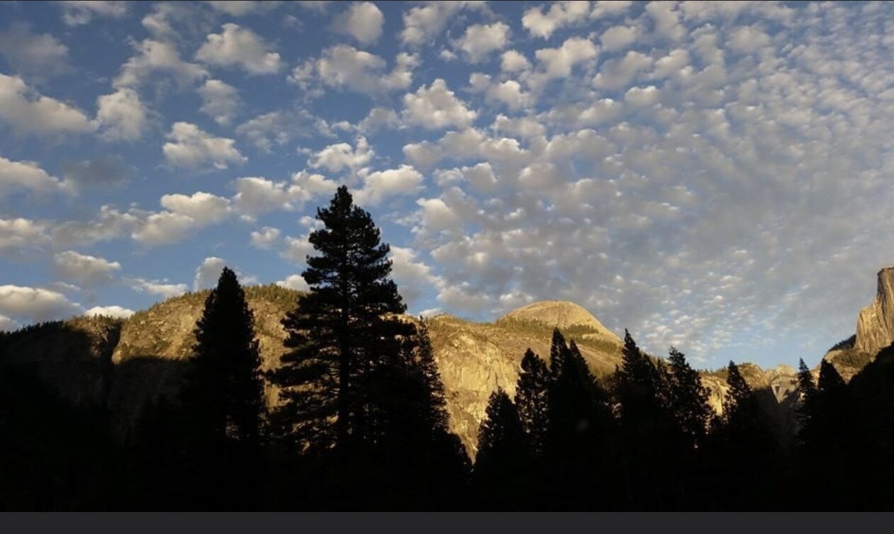 Buttermilk clouds, Yosemite.