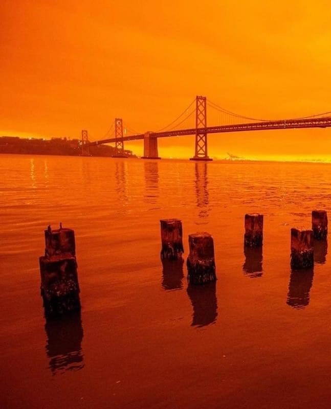 San Francisco on fire