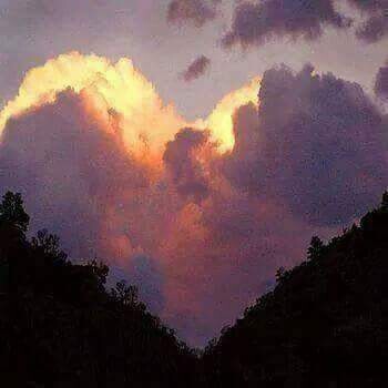 Hearts of clouds
