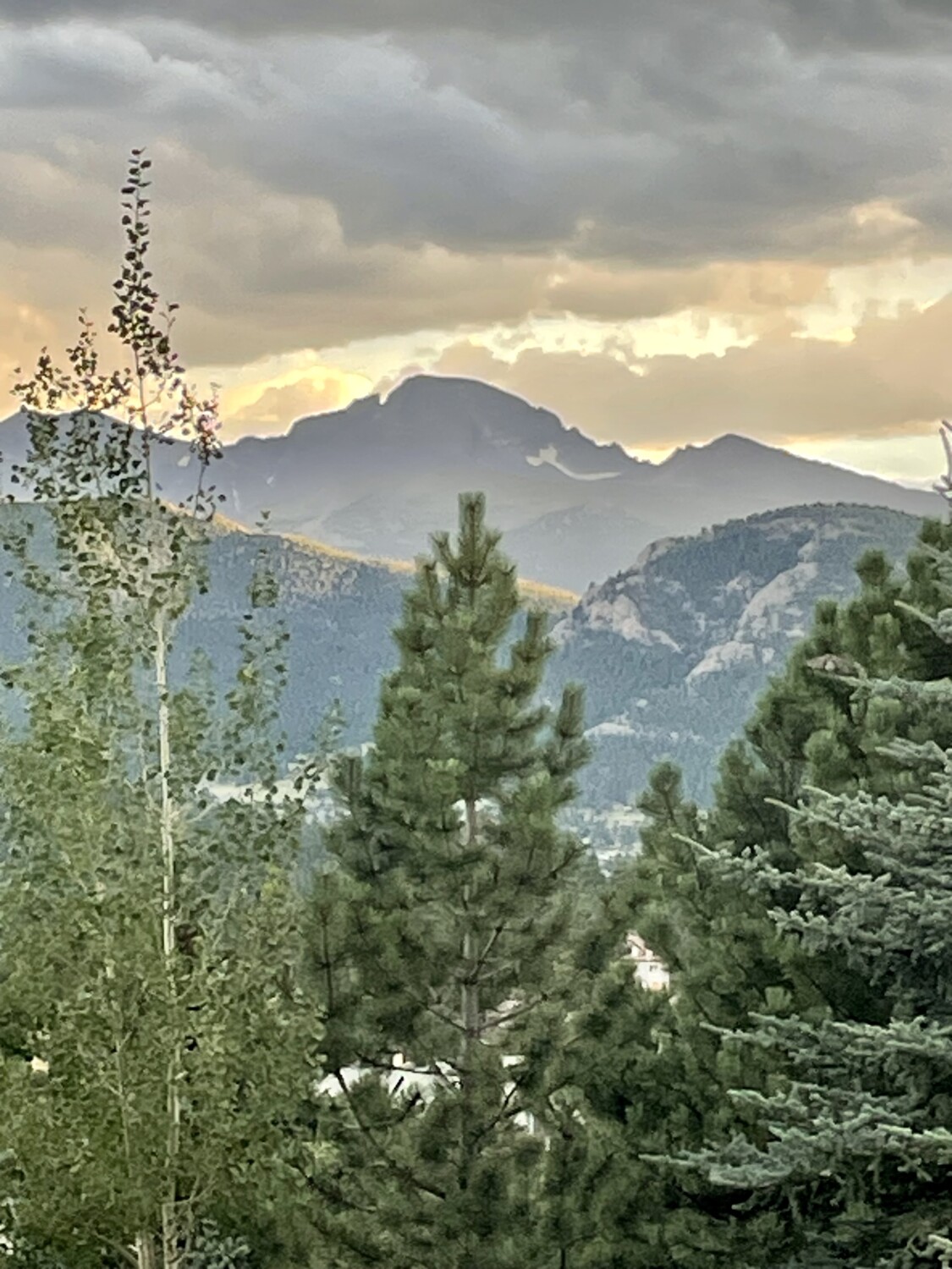 Stanley Hotel’s view of the Rockies in Estes Park