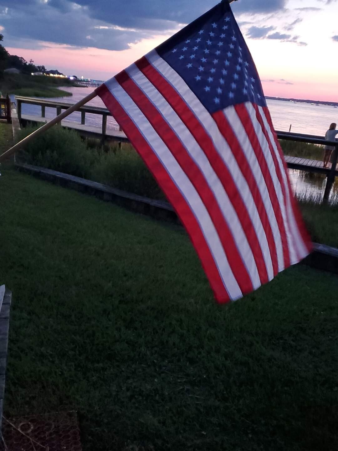 Sunset US flag