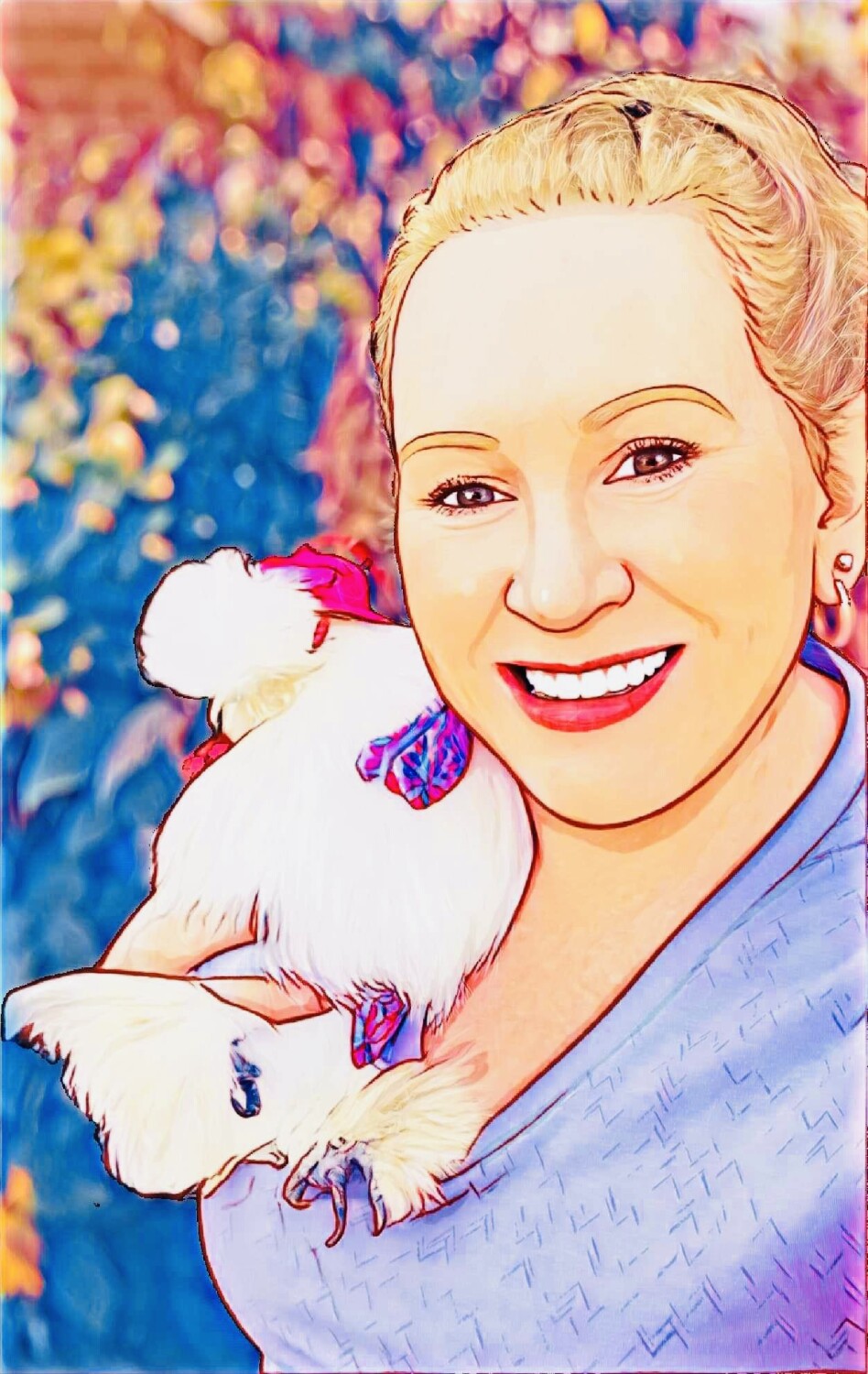 My chicken her name is Snowball