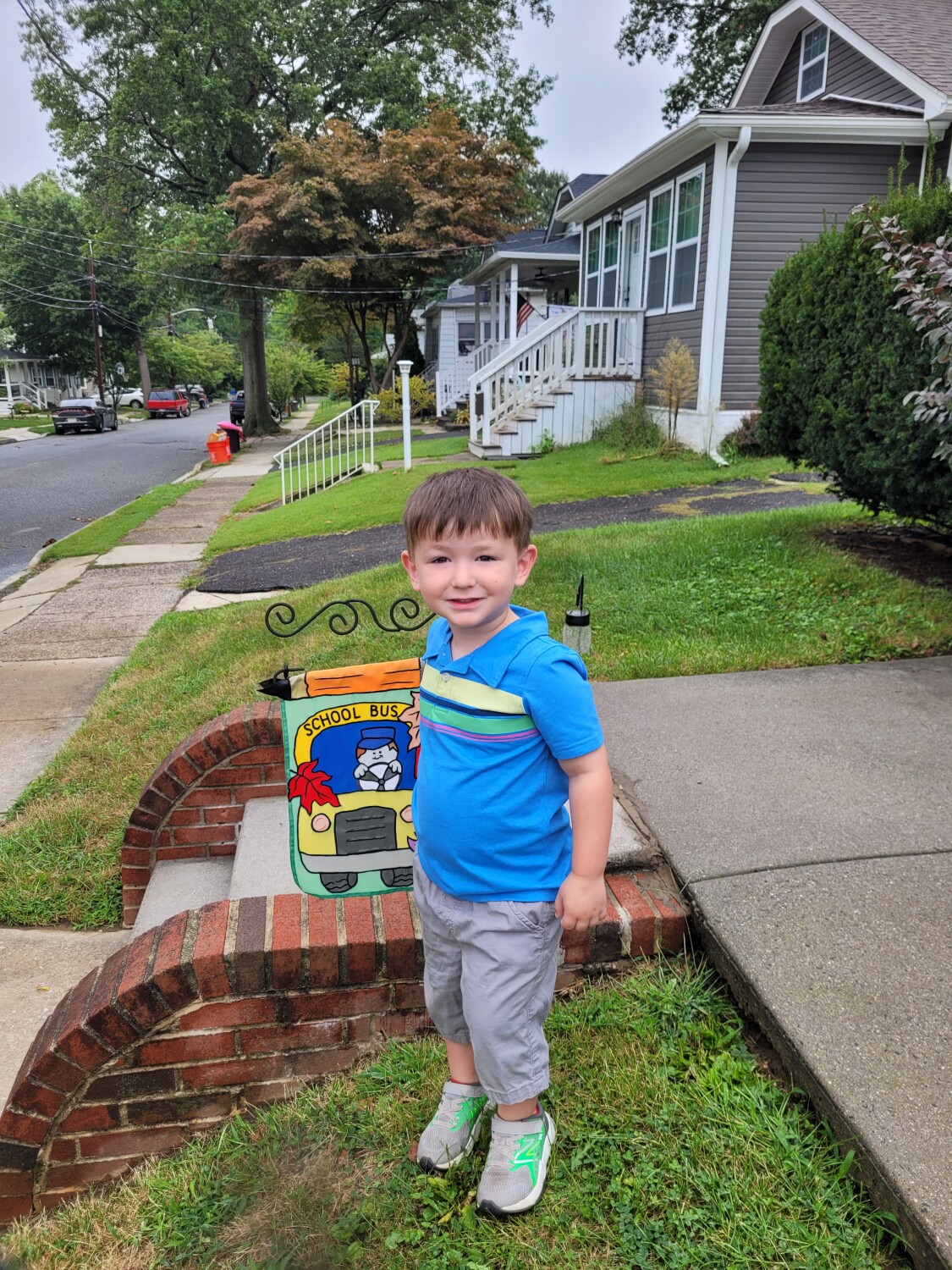 Derek's first day of school