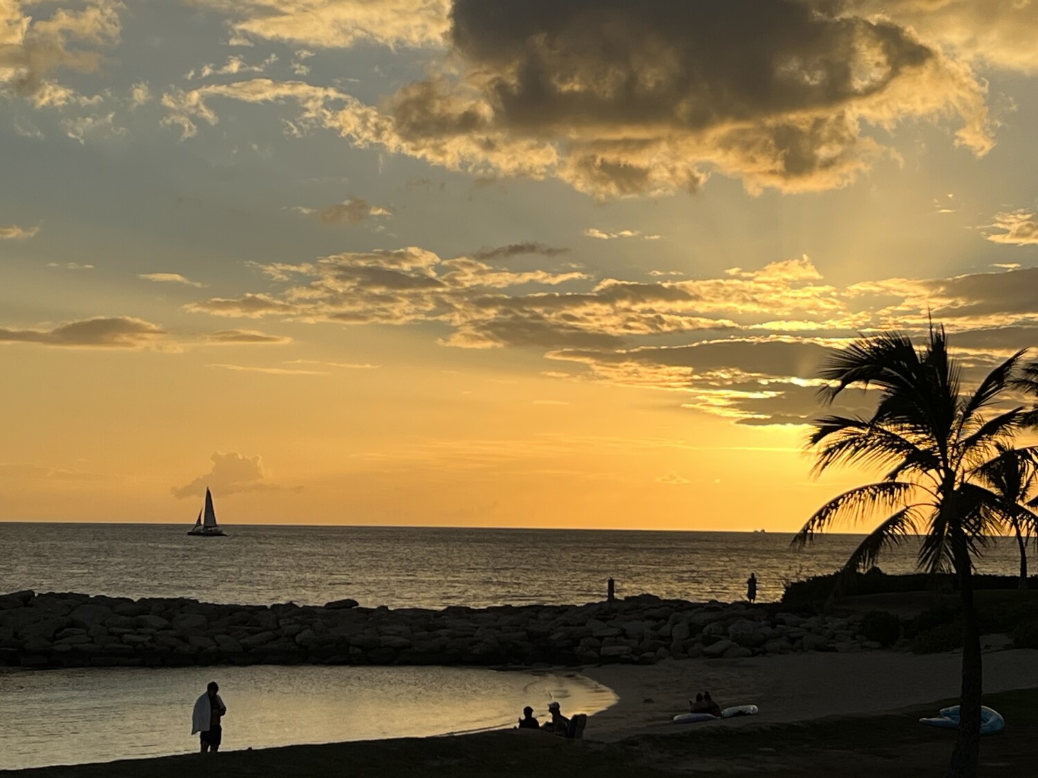 Sunset at Oahu island, HI
